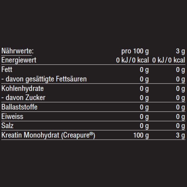Kreatin Monohydrat 100% Creapure®