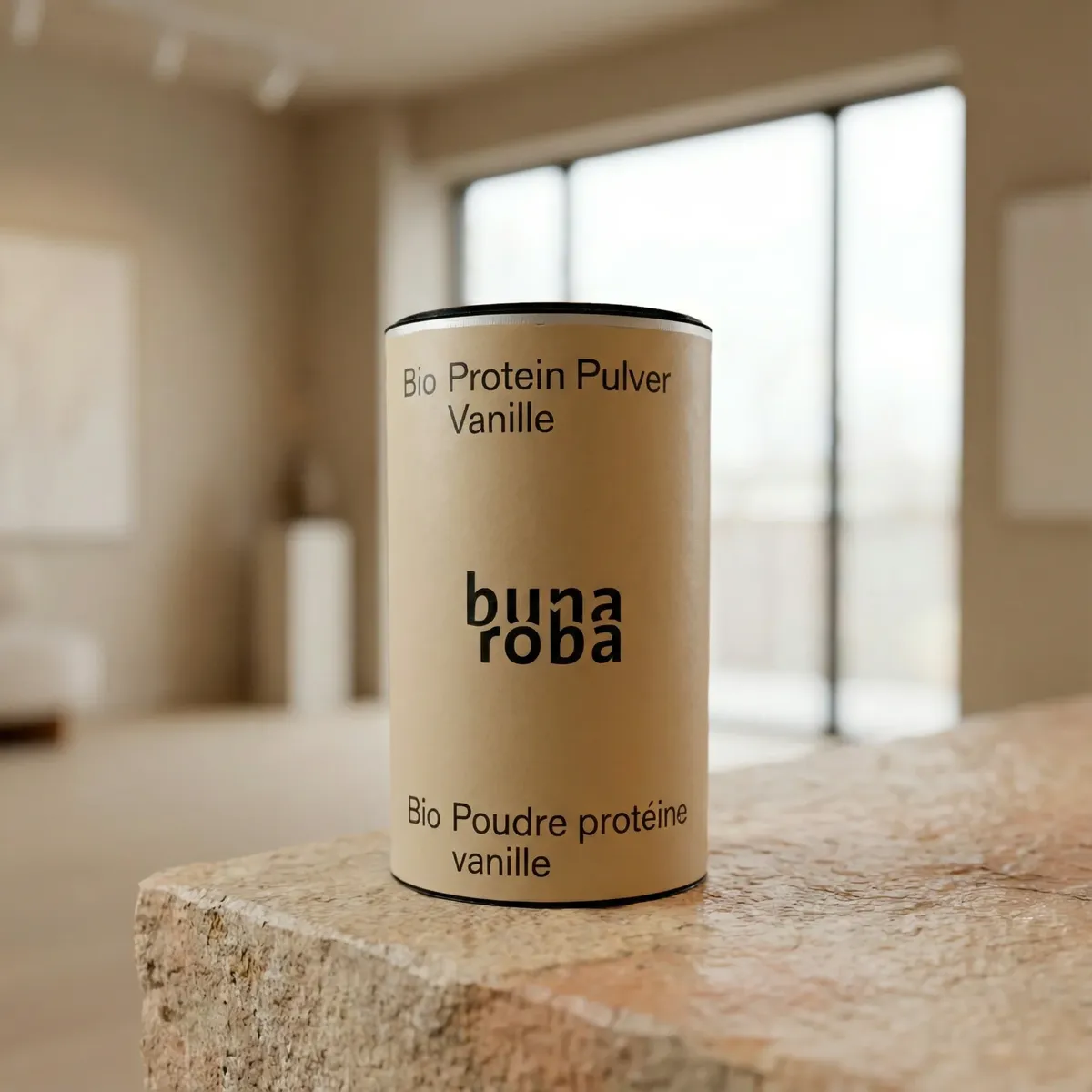 Protéine bio Bunaroba Vanille sur pierre